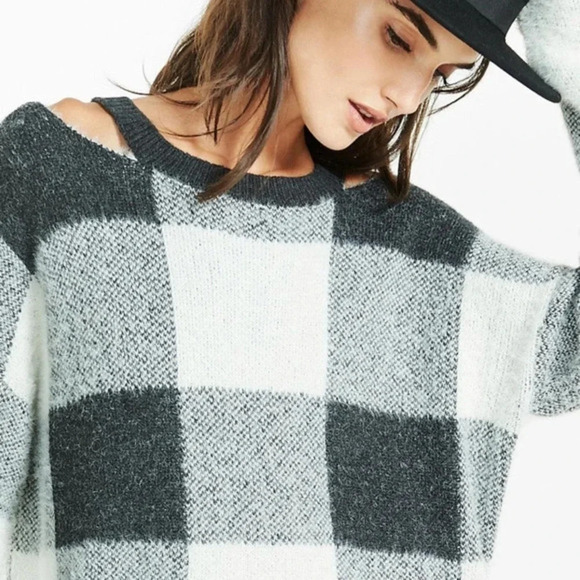 Express Sweaters - Express Buffalo plaid sweater